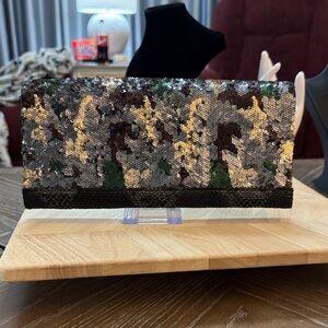 Big Buddha Sequin Clutch